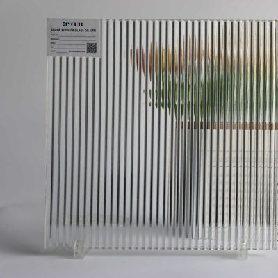 30 Inch Fluted Ribbed Glass For Kitchen Cabinets Opaque Fluted Glass