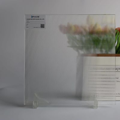 30 Inch Fluted Ribbed Glass For Kitchen Cabinets Opaque Fluted Glass