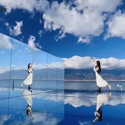Two Way Thin Mirror Glass Sheets Cut To Size Wall 2mm 3mm 12mm